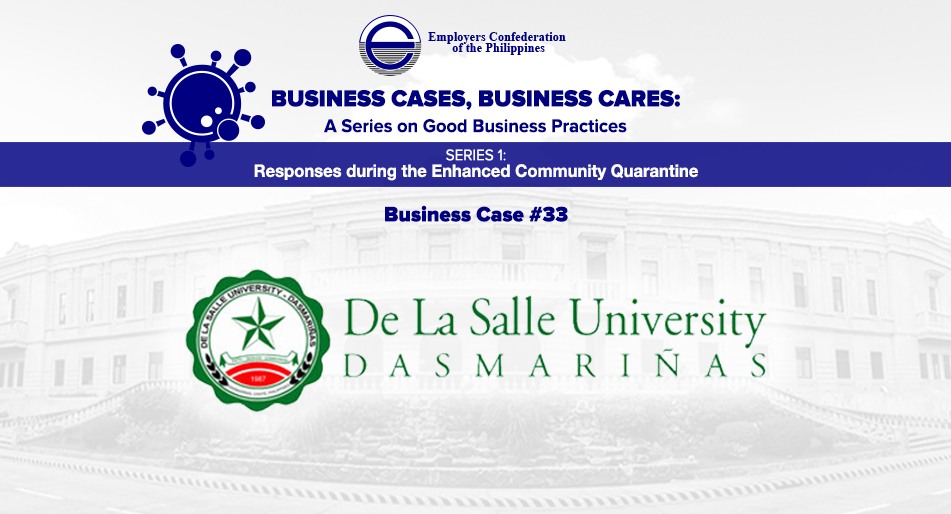 Best Practices of​ De La Salle University-Dasmariñas (DLSU-D)