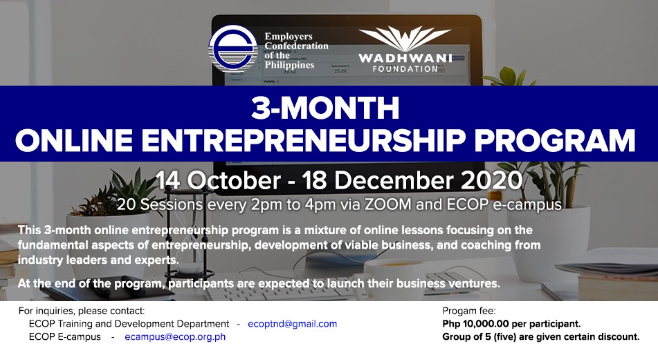 3-Month Online Entrepreneurship Program