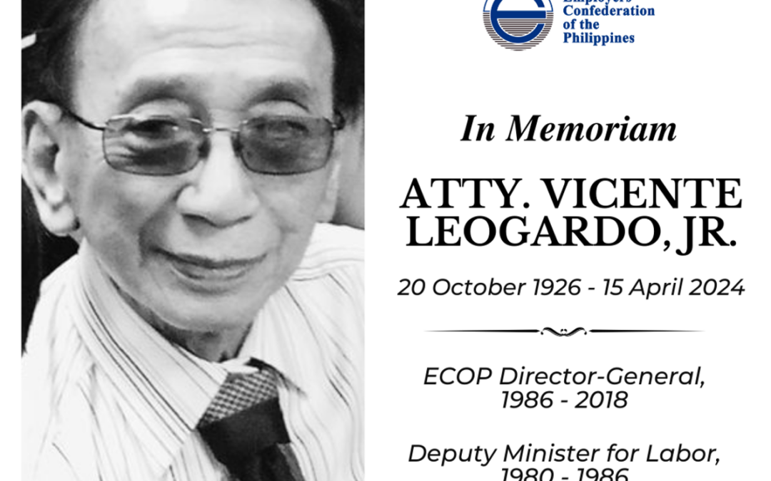 Former ECOP DG Leogardo dies at 97