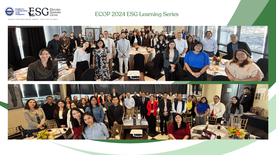 ECOP advances ESG Awareness through 2024 Learning Series